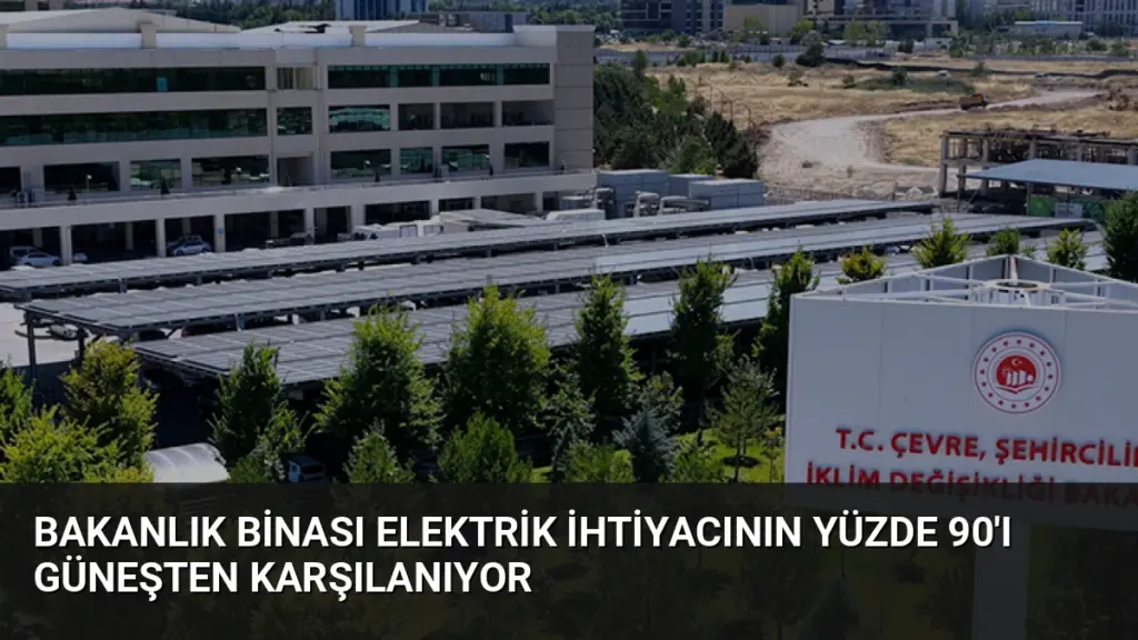 Bakanlık Binası Elektrik İhtiyacının Yüzde 90'ı Güneşten Karşılanıyor