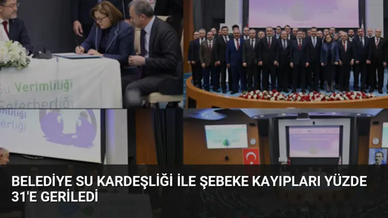 Belediye Su Kardeşliği ile Şebeke Kayıpları Yüzde 31'e Geriledi