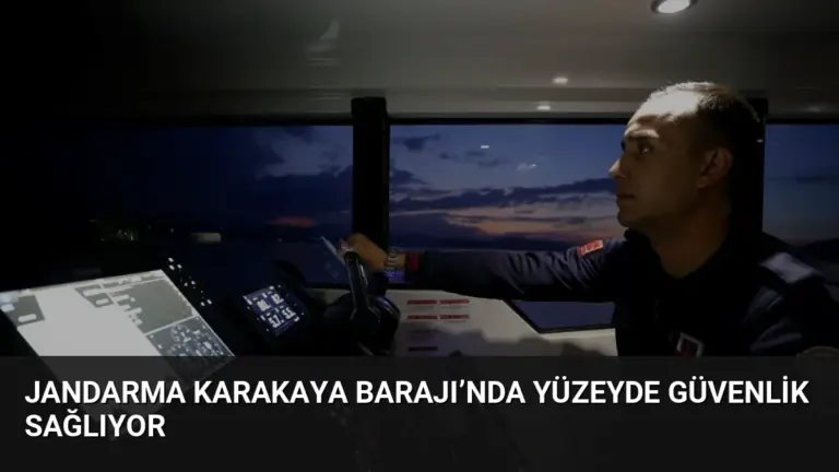 Jandarma Karakaya Barajı’nda Yüzeyde Güvenlik Sağlıyor