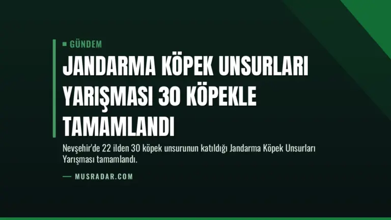 Jandarma Köpek Unsurları Yarışması 30 Köpekle Tamamlandı