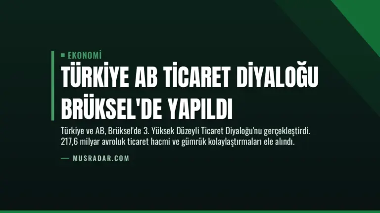 Türkiye AB Ticaret Diyaloğu Brüksel’de Yapıldı
