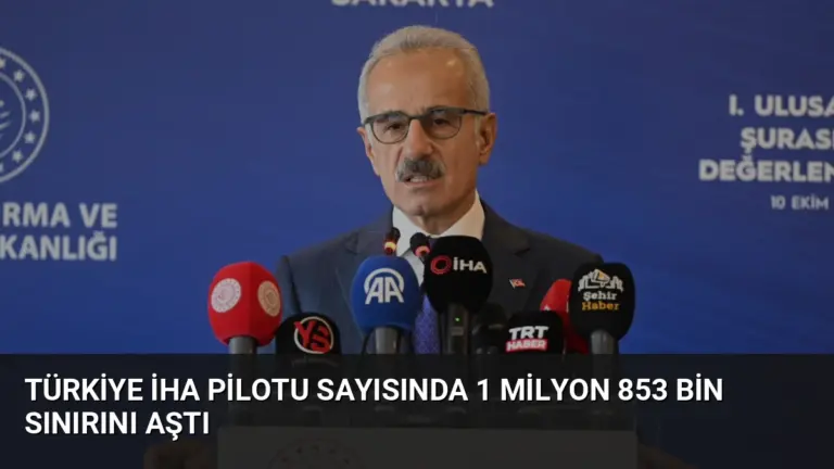 Türkiye İHA Pilotu Sayısında 1 Milyon 853 Bin Sınırını Aştı